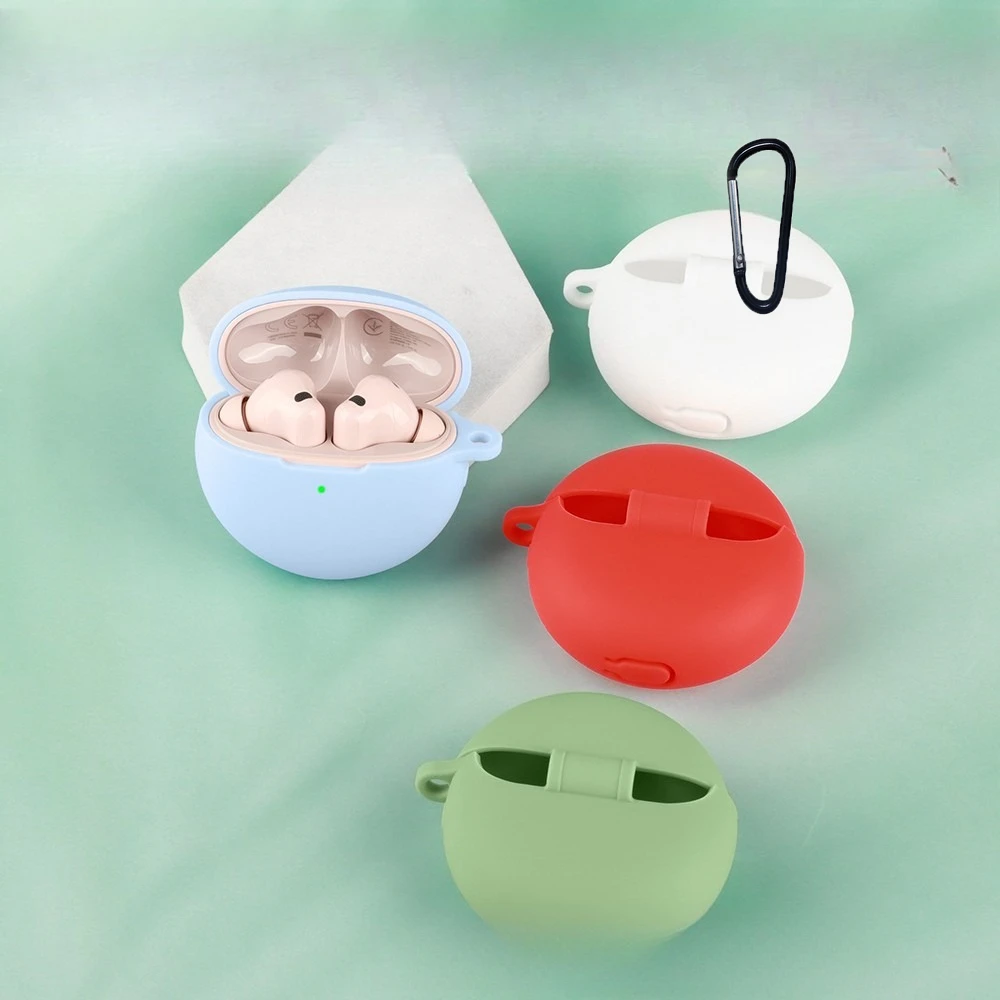 حافظة لهاتف هواوي FreeBuds 7i بلون سادة من السيليكون المقاوم للصدمات بلوتوث غطاء سماعة أذن لهاتف هواوي 7i صندوق سماعة الأذن Fundas