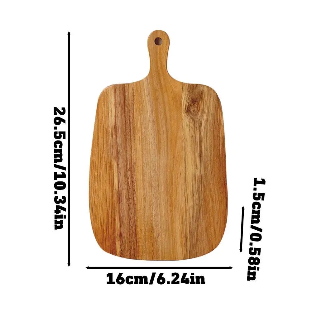 Tabla de recubrimiento versátil, saludable, sin químicos, tabla de cortar de madera maciza Natural durable, tabla de artesanía exquisita portátil