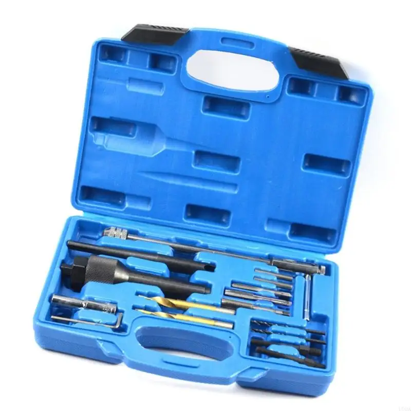 Multipurpose Glow Plug Service Extractor Engine Repair Tool 16 Piece Compact Organizers Case Mechanics Essential