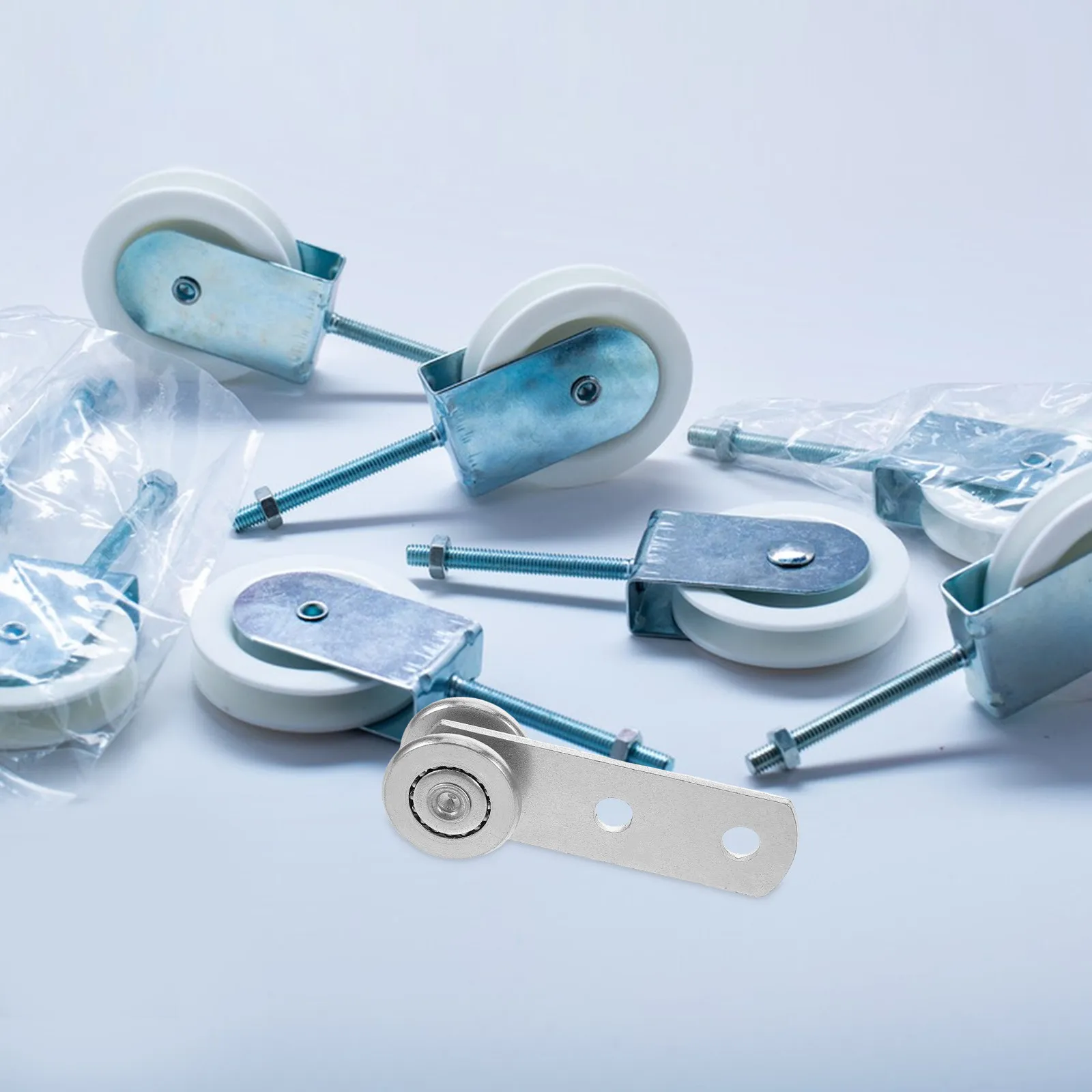 

Universal Side Curtain Hanging Wheels for Soft Canopy Trailers and Trucks Heavy Duty Canvas Tarp Pulley Roller Curtain Track