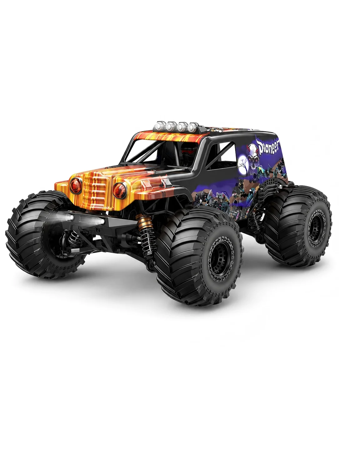 Womaqu HS14411 1/14 Bürstenlose RC-Autos für Erwachsene, max. 42 mph, Ölstoßdämpfer, elektrisches 4WD Hochgeschwindigkeits-Offroad-RC-Auto, ferngesteuertes Auto für Erwachsene, RC-Truck mit zwei 3S
