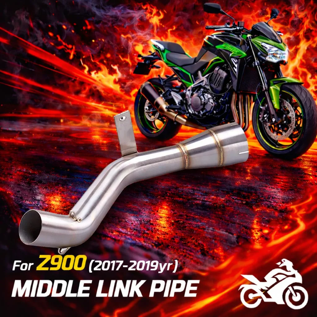 

For Z900 2014-2017yr Motorcycle Exhaust System Slip On Exhaust Muffler Tips Mid Link Pipe