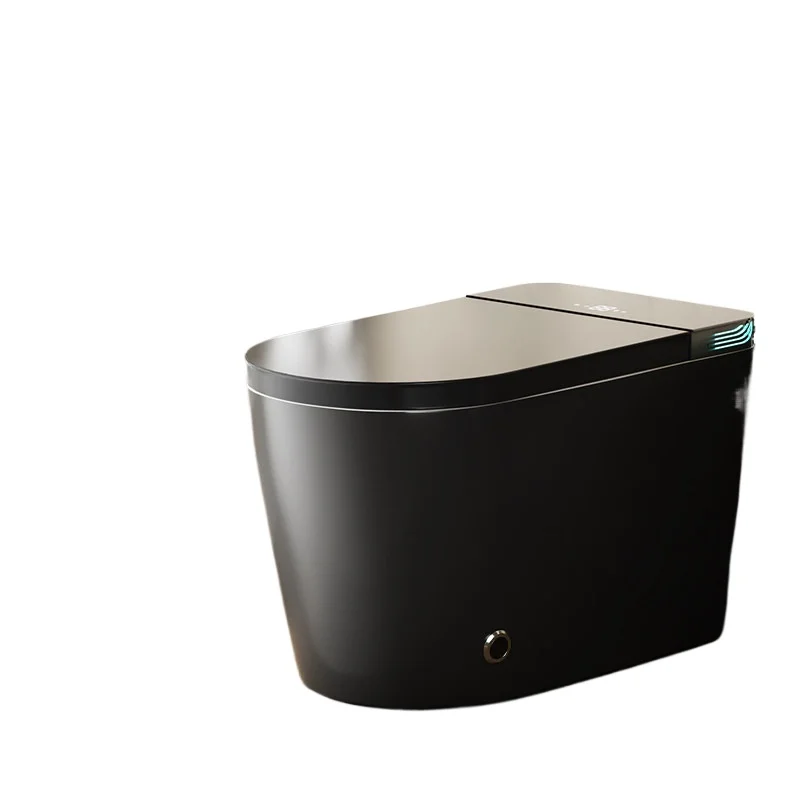 

European black smart toilet, automatic flushing siphon toilet, foam shield instant type without water pressure limit