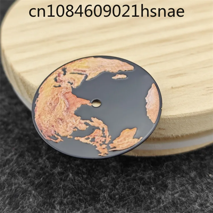 Orologio meccanico NH35 quadrante Blue Planet Earth Orologio NH36 Space Earth Dimensioni superficie 28,5 mm
