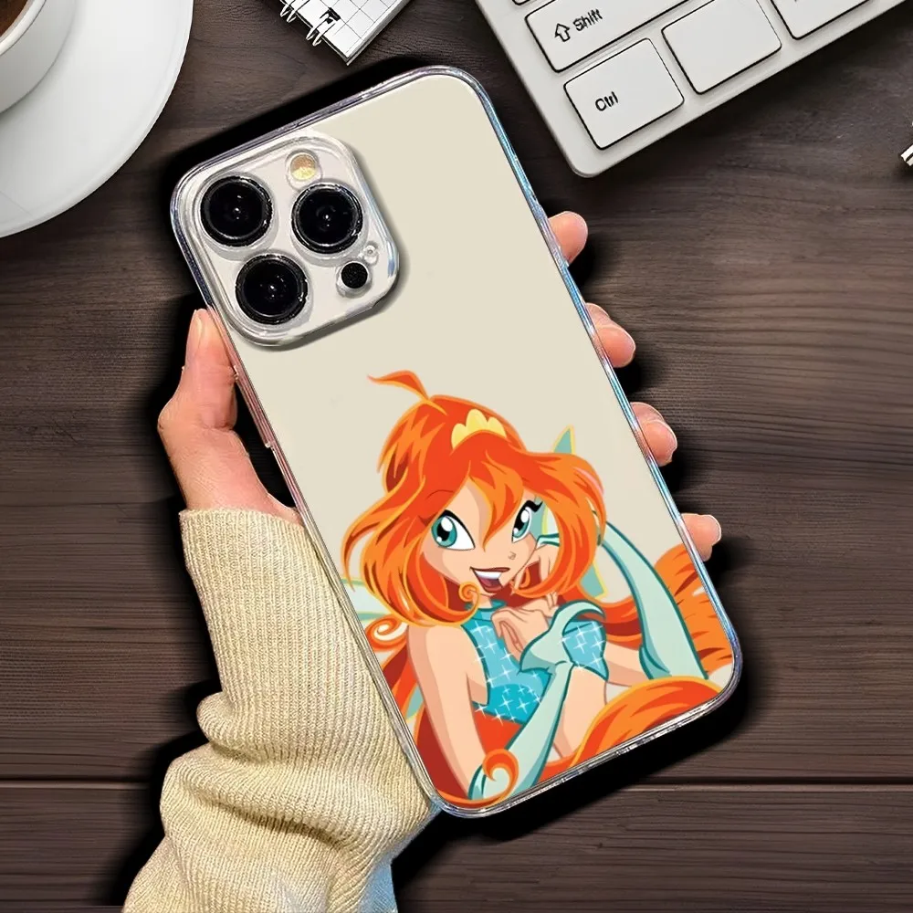 Girl W-Winx Clubs Phone Case For Iphone 15 11 13 14 Pro Max 7 8 Plus X Xr Xs Max Se2020 12mini Cover Case