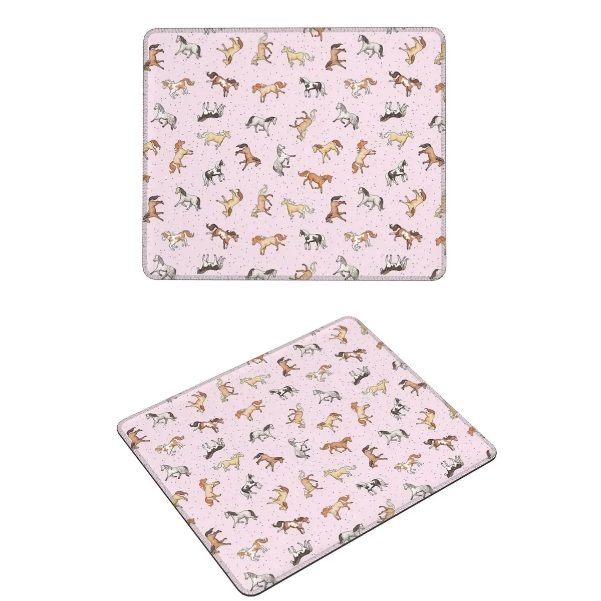 

Scattered Horses Spotty On Cherry Blossom Pink Pattern Mouse Pad Computer Keyboard Mouse Mat Gamer Laptop Desk Mat Table Mats
