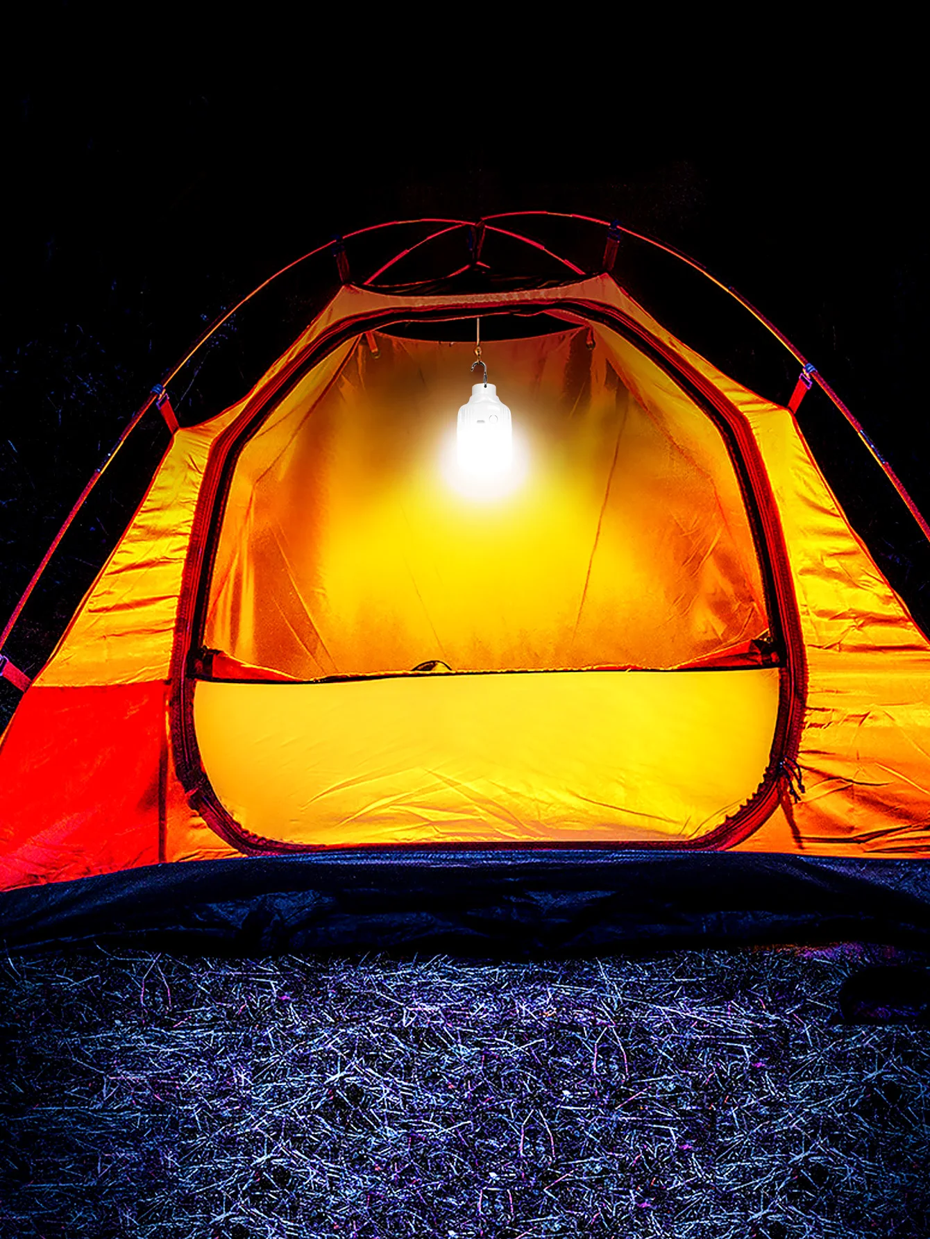 Led Bulb Camping Light Bulb Emergency Night Lighting Flashlight Outdoor Picnic Hanging Pendant Tent Lamp USB Rechargeable