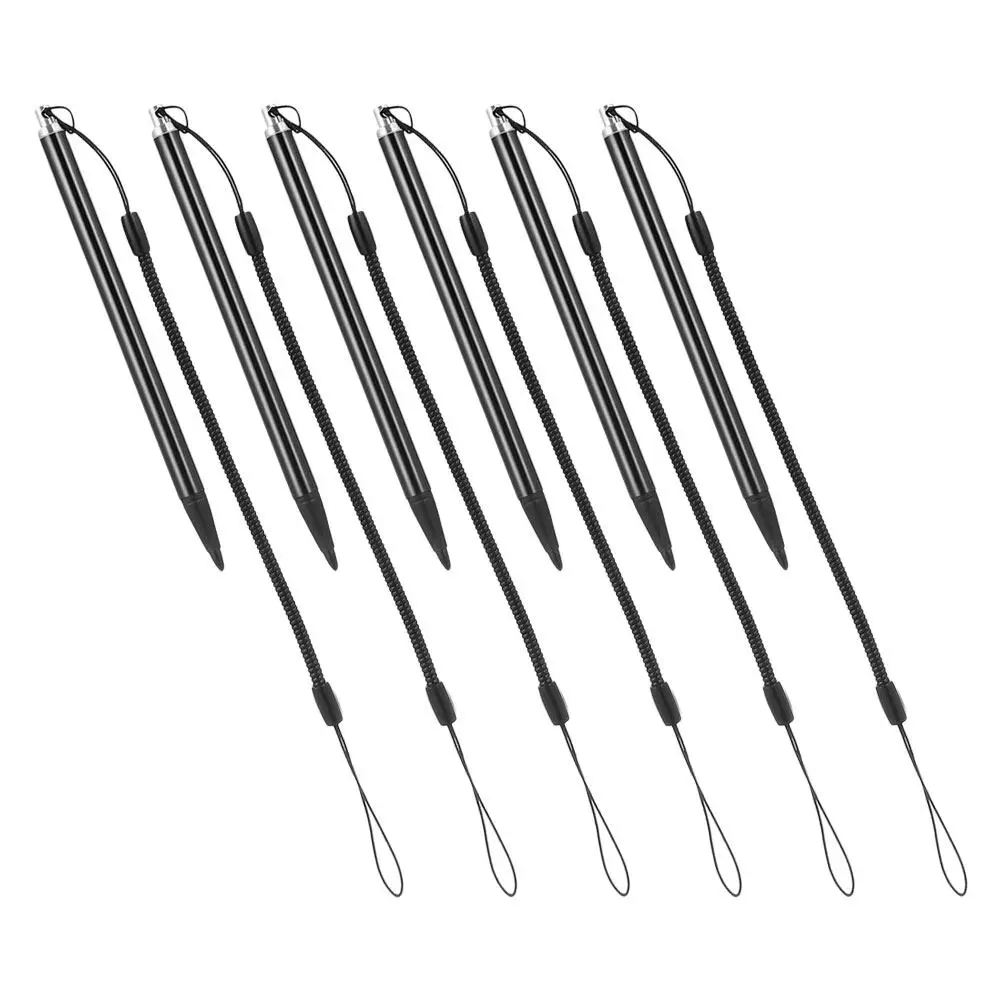 

6Pcs Fine Tip Resistive Stylus Pen Metal Design High Sensitivity Touch Screen Input for Tablet Laptop Anti Lost Tether Included