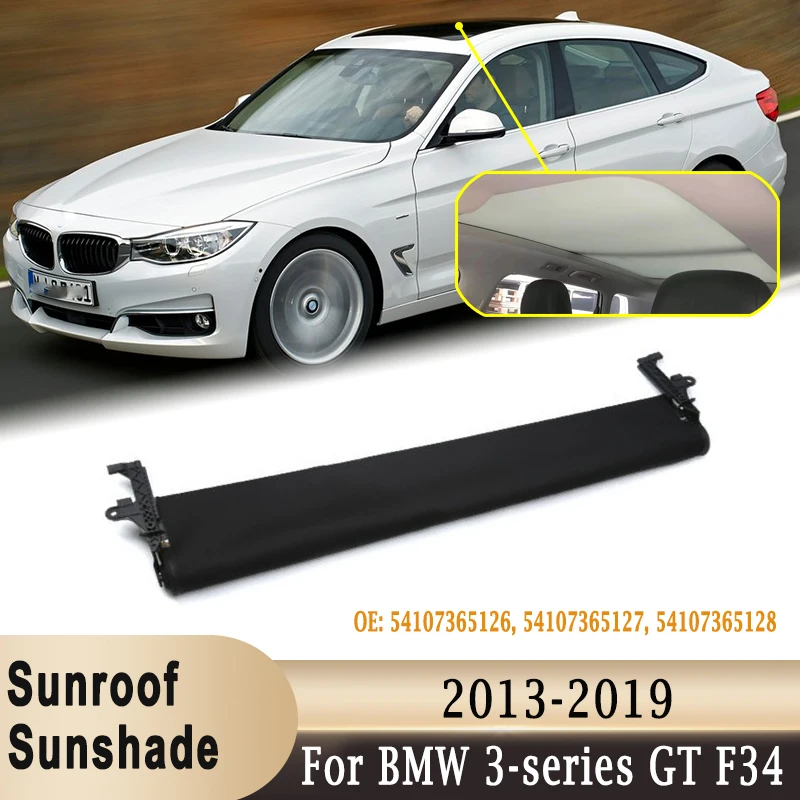 

Car Panorama Sunroof Roller Blind Sunshade Curtain Cover Assembly for BMW 3-Series GT F34 320i / 328i / 335i GT xDrive 2013-2019