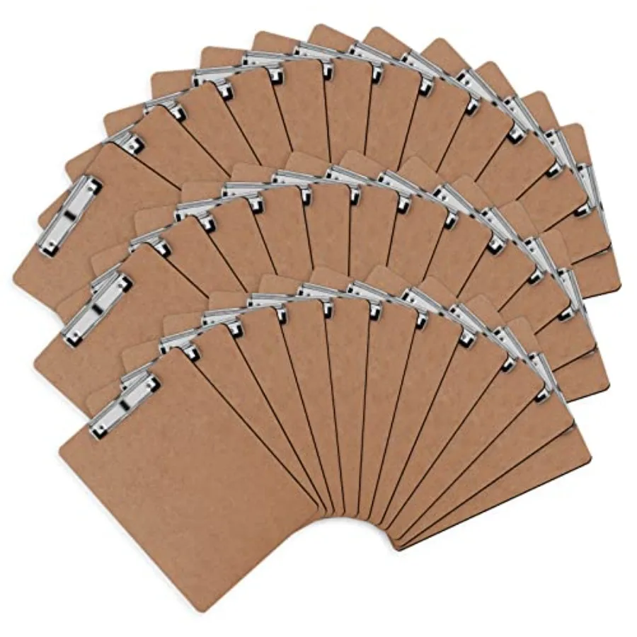 

Папки-клипборды из твердого картона, низкопрофильные, стандартные, формат А4, для офиса и учебы, экологичные