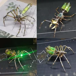 DIY Biochemical Spider Metal Model Kit Cyberpunk Mechanical Insects Assembly Toy 3D Puzzle Creative Handmade Toys Gift - 100pcs+