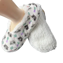 Soffice pantofola da pavimento femminile donna dinosauro pupazzo di neve scarpe invernali spessa peluche antiscivolo Grip carino divertente scarpe da casa per interni