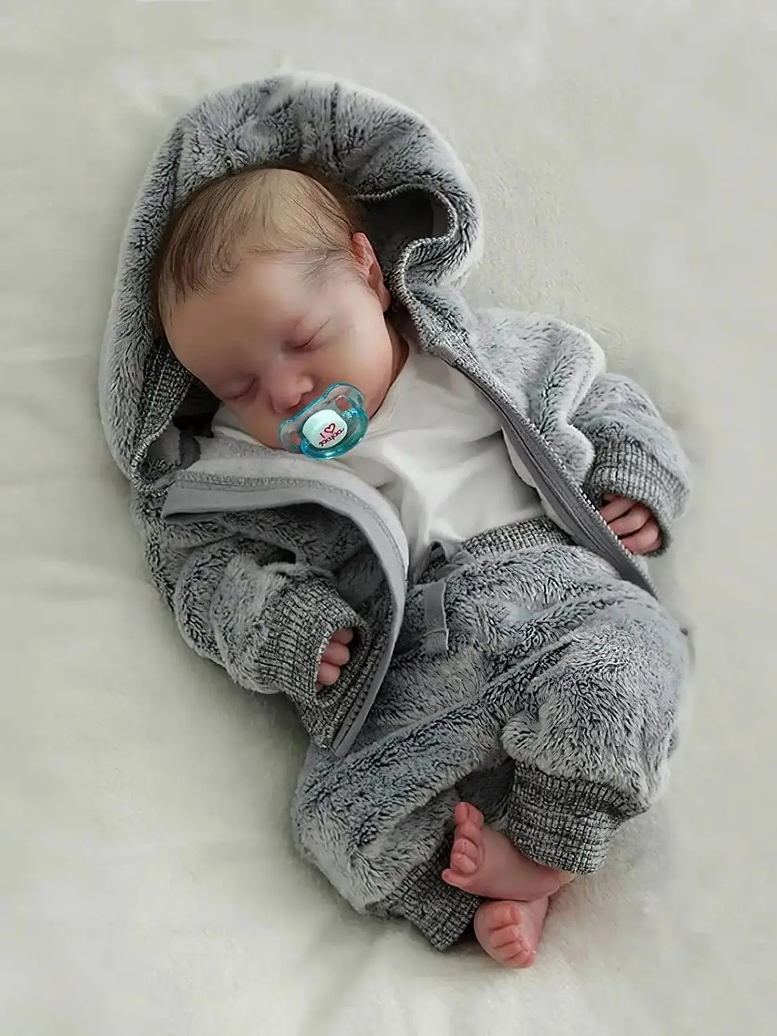 

BABESIDE Lifelike Reborn Baby Dolls Silicone Full Body Boys - 17-Inch Real Baby Feeling Realistic-Newborn Baby Doll Full Body Vi