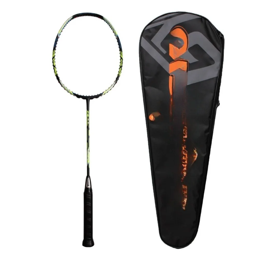 1Pcs Badminton racket made of all carbon 4u lightweight adult badminton racket, single racket, amateur training badminton racket