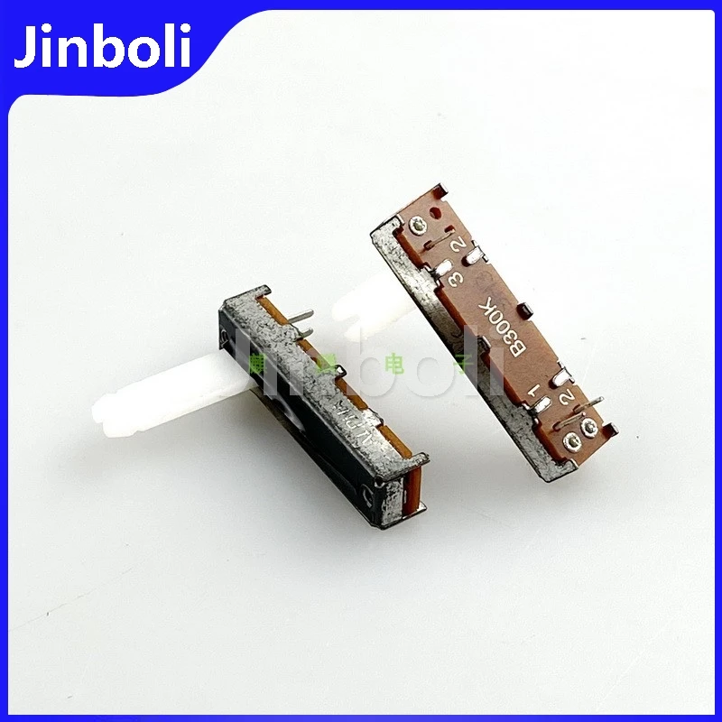 

3PCS 35mm B300K Single 3-pin Straight Slide Potentiometer Mixer Tuning Dimming Fader