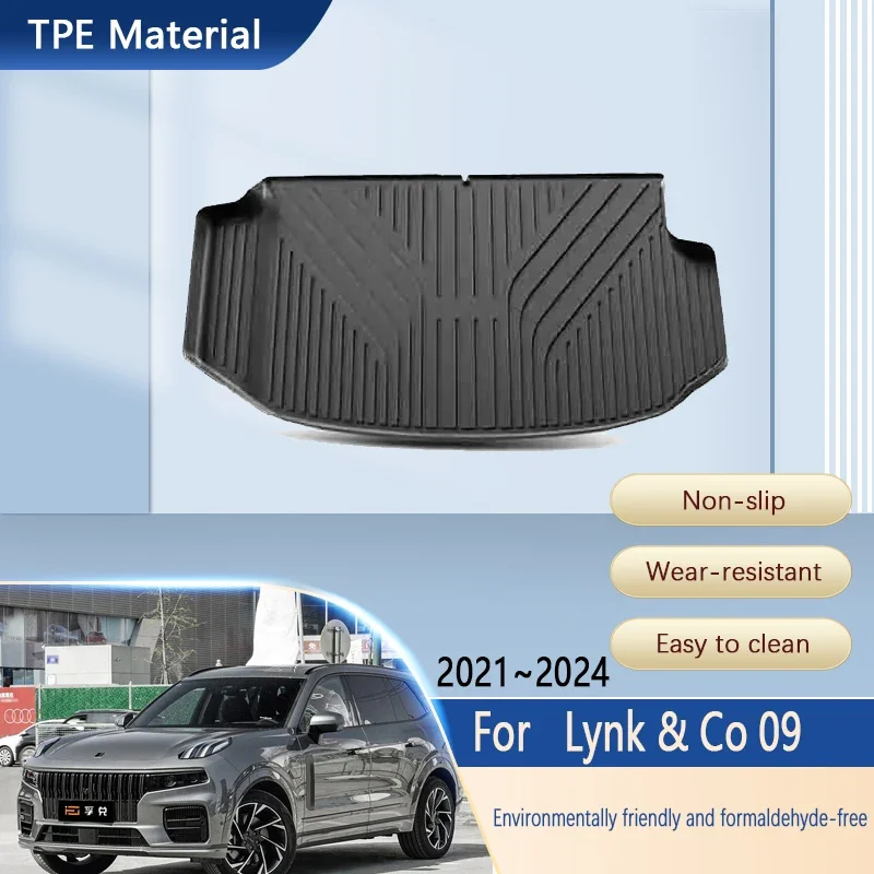 

Car Trunk Mats For Lynk & Co 09 2021 2022 2023 2024 6 7seats Auto Anti-slip Trunk Storage Pads Liner Mats Carpet Car Accessories