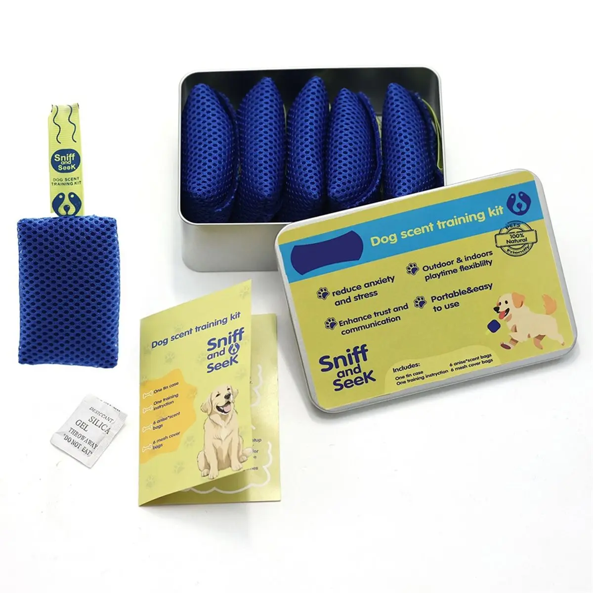 Dog Scent Training Kit, Scent Work Training Kit for Dogs Nosework for Dog Mental Stimulation Agility Training Equipment