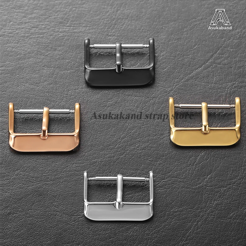 Stainless Steel Watch Buckle Polished Surface Metal Watchband Strap Clasp 12mm 14mm 16mm 18mm 20mm 22mm 24mm Watch Accessories