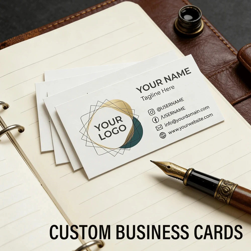 200 500 1000pcs Customized Business Cards Personalized Waterproof Office Weddings Birthdays High Quality