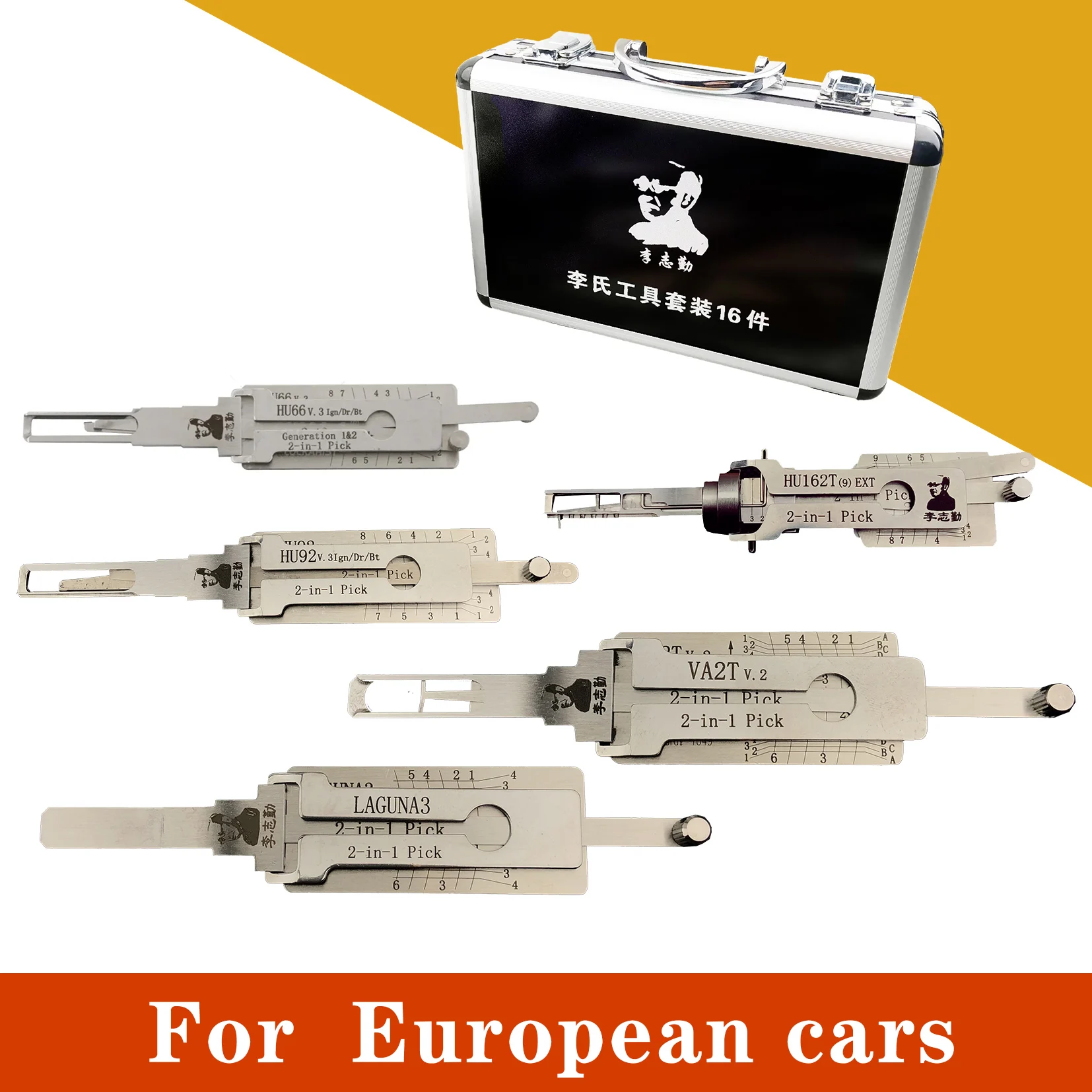 

LISHI 2-in-1 Pick Decoder HU66 HU162T-9 HU83 VA2T Renault NE72 SIP22 HU92 HU100R HU64 VA6 Locksmiths tool For European Cars