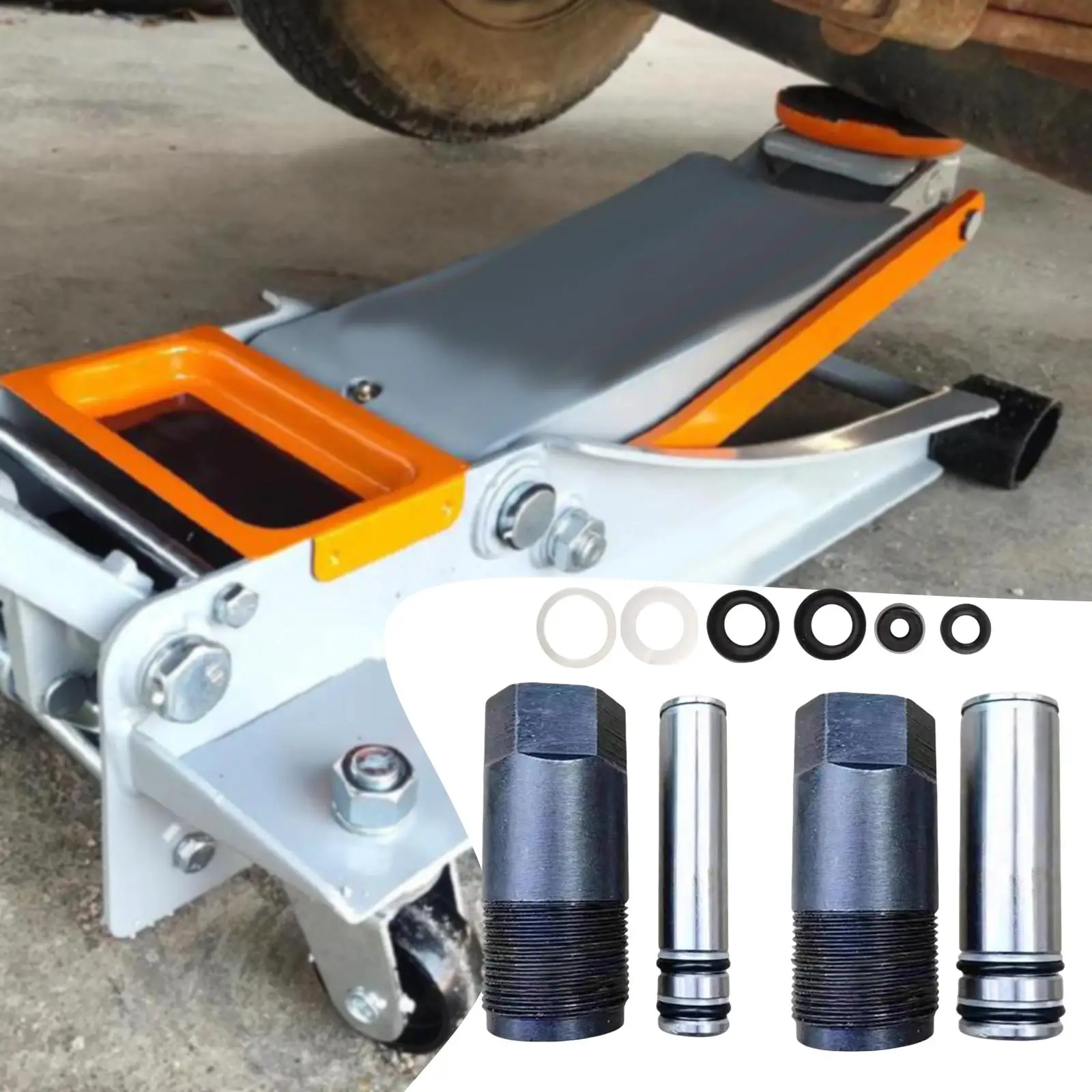 Horizontal Jack Pump Core Replacement Hydraulic Oil Piston Plunger Kit for Vehicle Floor Jack Maintenance 2T 3T