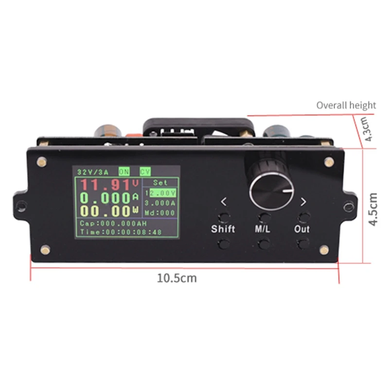 T04C-Dpx3203 Dc Dc Buck Converter Cc Cv 0-32V 3A Adjustable Regulated Power Supply Voltmeter Ammeter Laboratory Power Supply Mod