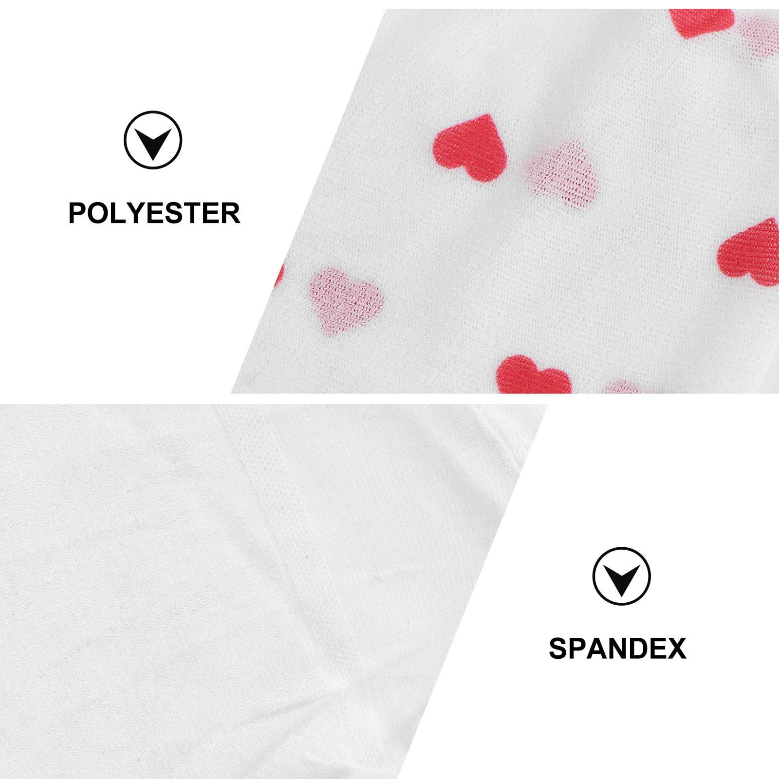 

Love Stockings Pantyhose for Women Long Socks Knee High Leg Net Polyester Festival Printing Women's Female Costume