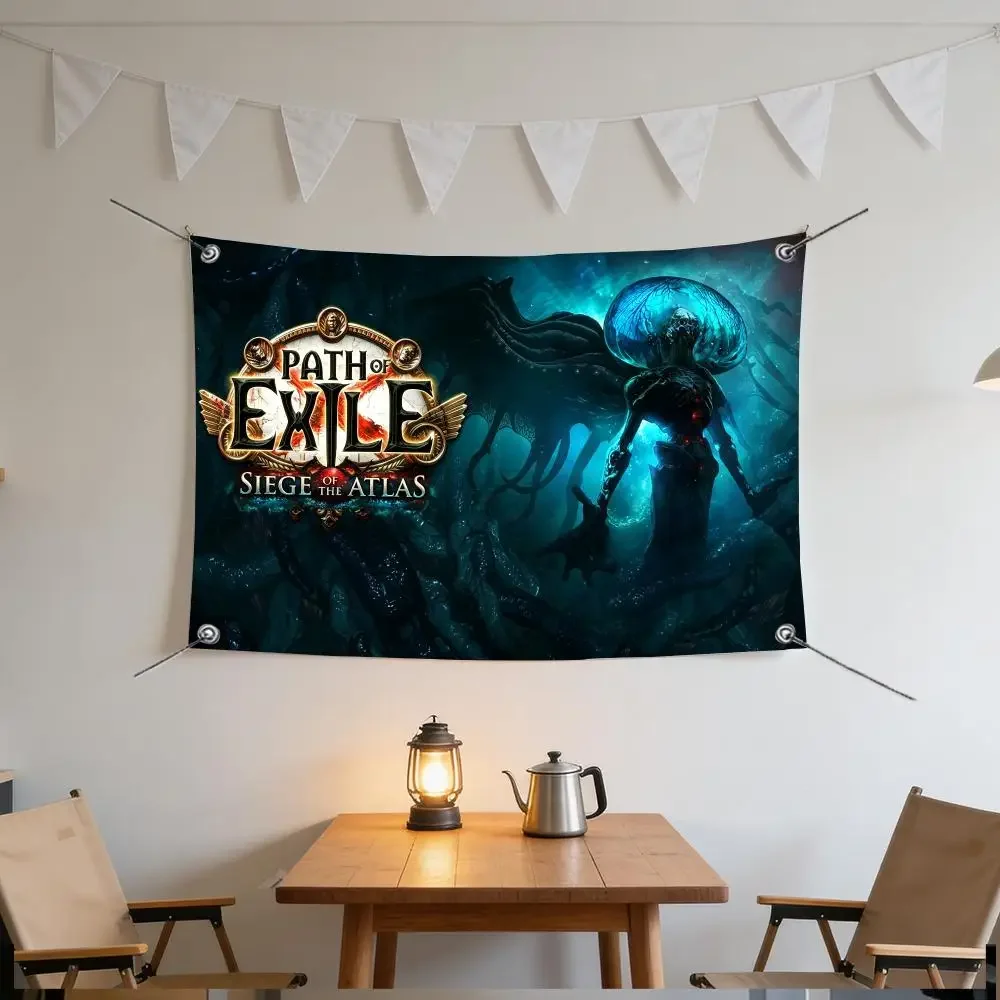 Game ARPG Fantasy Path of Exile Online Flags Specialized for indoor and outdoor home decorations outdoor camping and bar parties