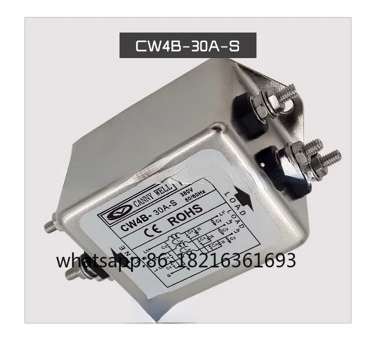 

Фильтр очищающей мощности CW4B 10A 20A 30A трехфазный трехпроводной с защитой от помех 380 В переменного тока