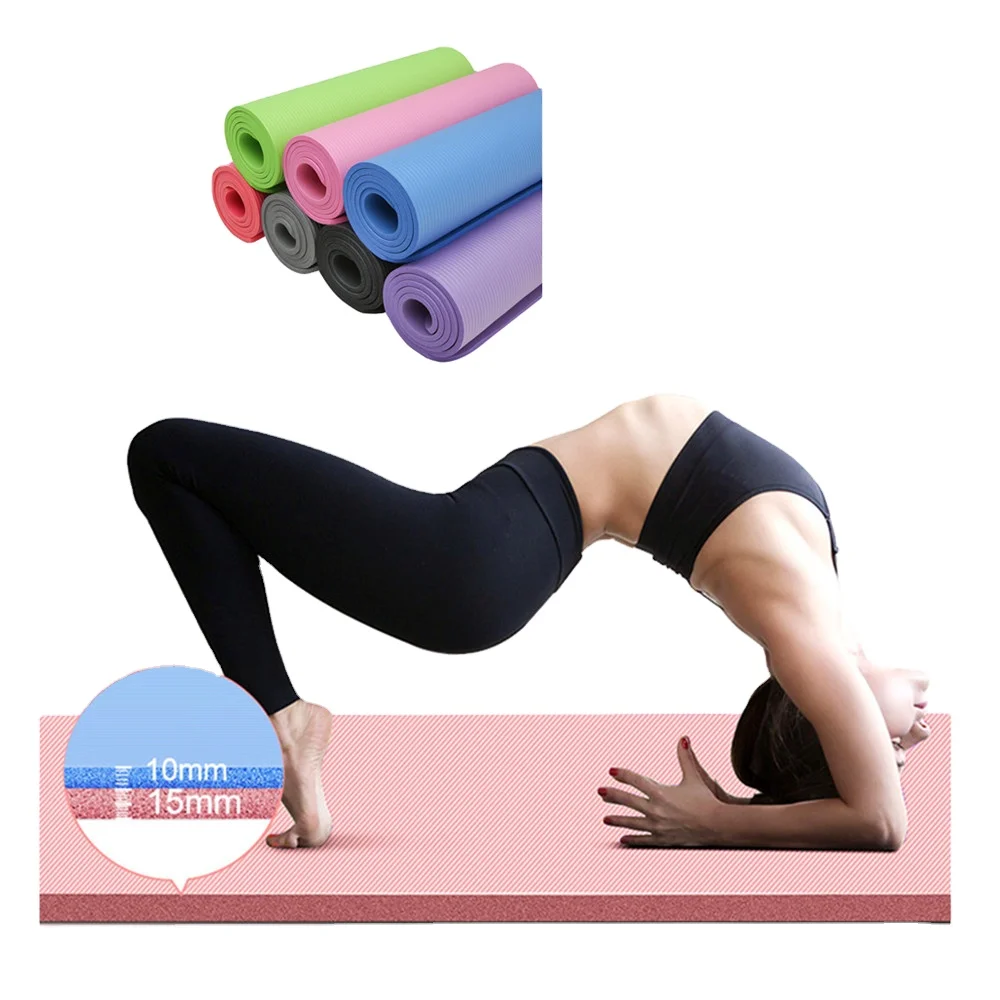 

Large Size Eco-Friendly TPE Yoga Mat High Quality Waterproof Hot Yoga Floor Exercises with Custom Logo And Carrying Straps
