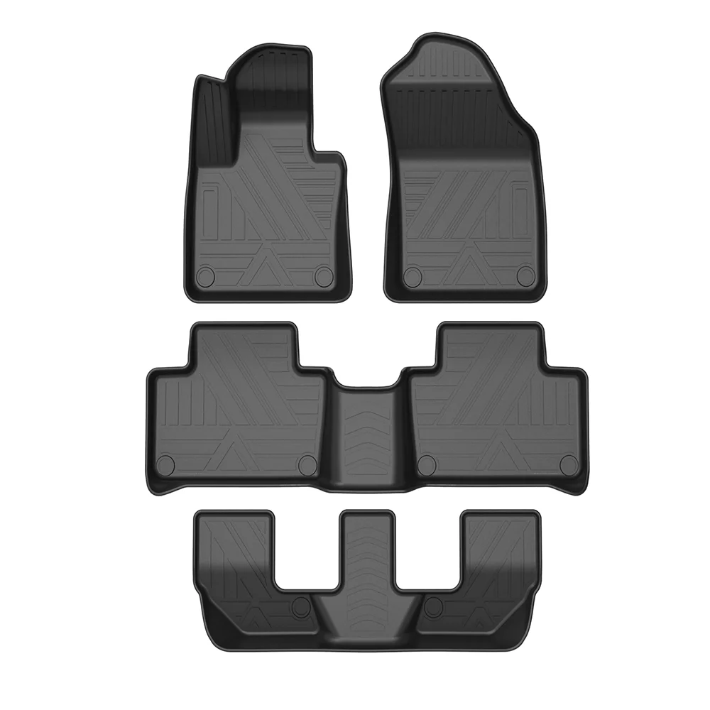 Car Mats For Volvo XC90 Floor Carpets Mat Durable Waterproof All-Weather TPE  Black Full Set Trim to Protection Interior Details