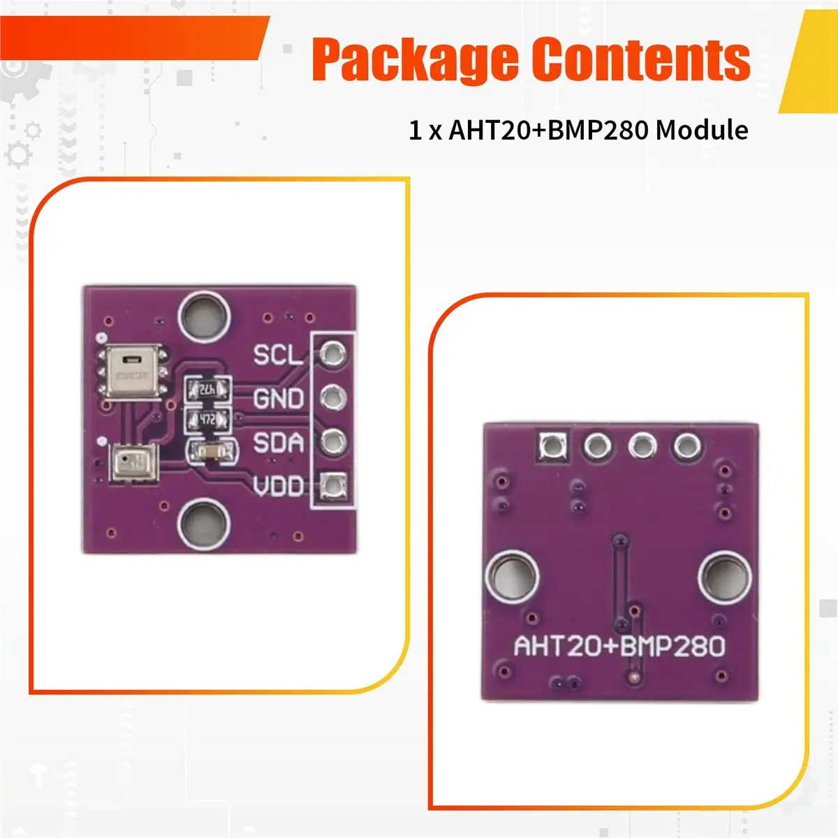 A73T AHT20+BMP280 Temperature Humidity Air Pressure Module High- Digital Temperature Humidity Air Pressure Sensor