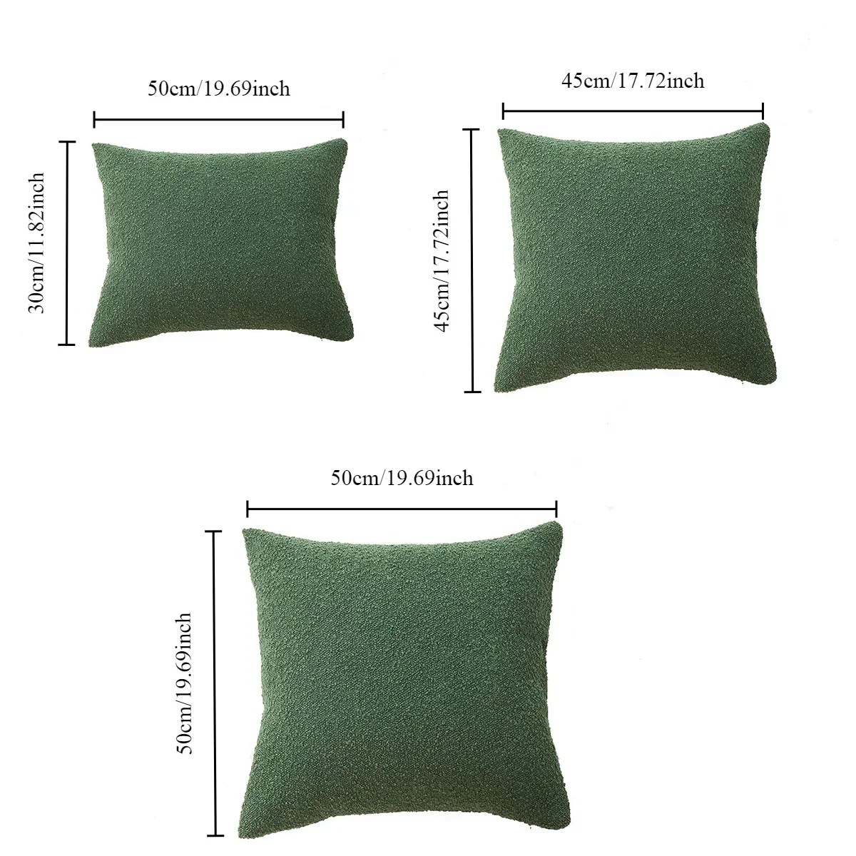 Thickened Chenille Soft Texture Pillow Cover Throw Pillow Cover Comfortable Living Room 30x50/45x45/50x50cm Funda De Almohada