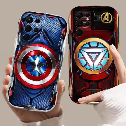 Marvel Ironman Sipiderman Phone Case for Samsung for Galaxy S25 S24 S23 Ultra S20 FE S24 S22 S20 Plus S23 S20 Ultra S21 FE Cover