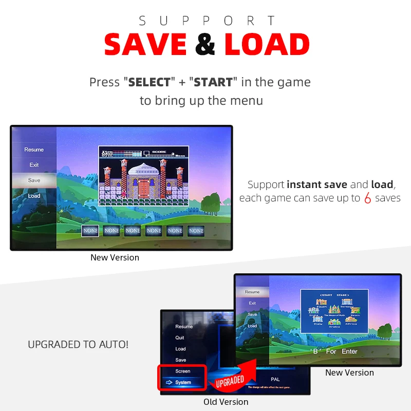 وحدة تحكم لألعاب الفيديو والتلفاز المحمولة لاسلكيًا بمنفذ USB في 1800 NES 8 Bit HDMI متوافق مع جهاز تحكم مزدوج للألعاب