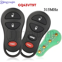 jingyuqin 315MHz Remote Key GQ43VT9T For Jeep Grand Cherokee 1998 1999 2000 2001 2002 2003 2004 Chrysler CONCORDE 3/4 Buttons