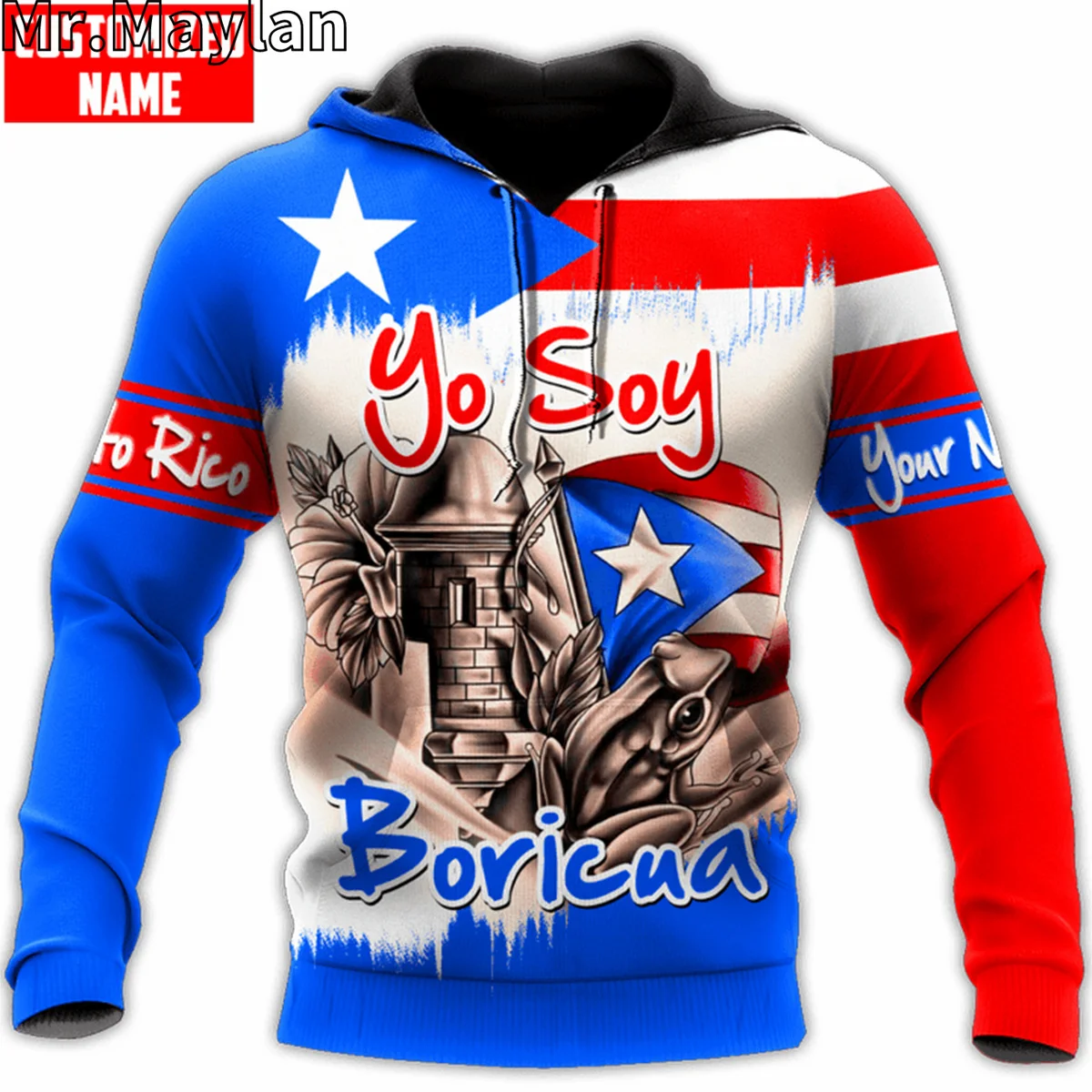 

PUERTO RICO YO SOY BORICUA FLAG 3D Printed Jacket Men/women Hoodie Unisex Casual Streetwear Sweatshirts Pullover Sudadera Hombre