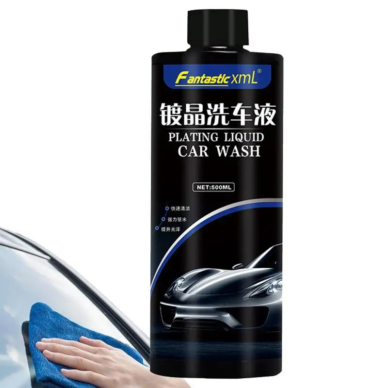 

Car Wash Liquid 500ml Waterless Car Wash Car Cleaning Detergent Car Paint Cleaner Water Stain Remover For Trucks Motorcycles RVs