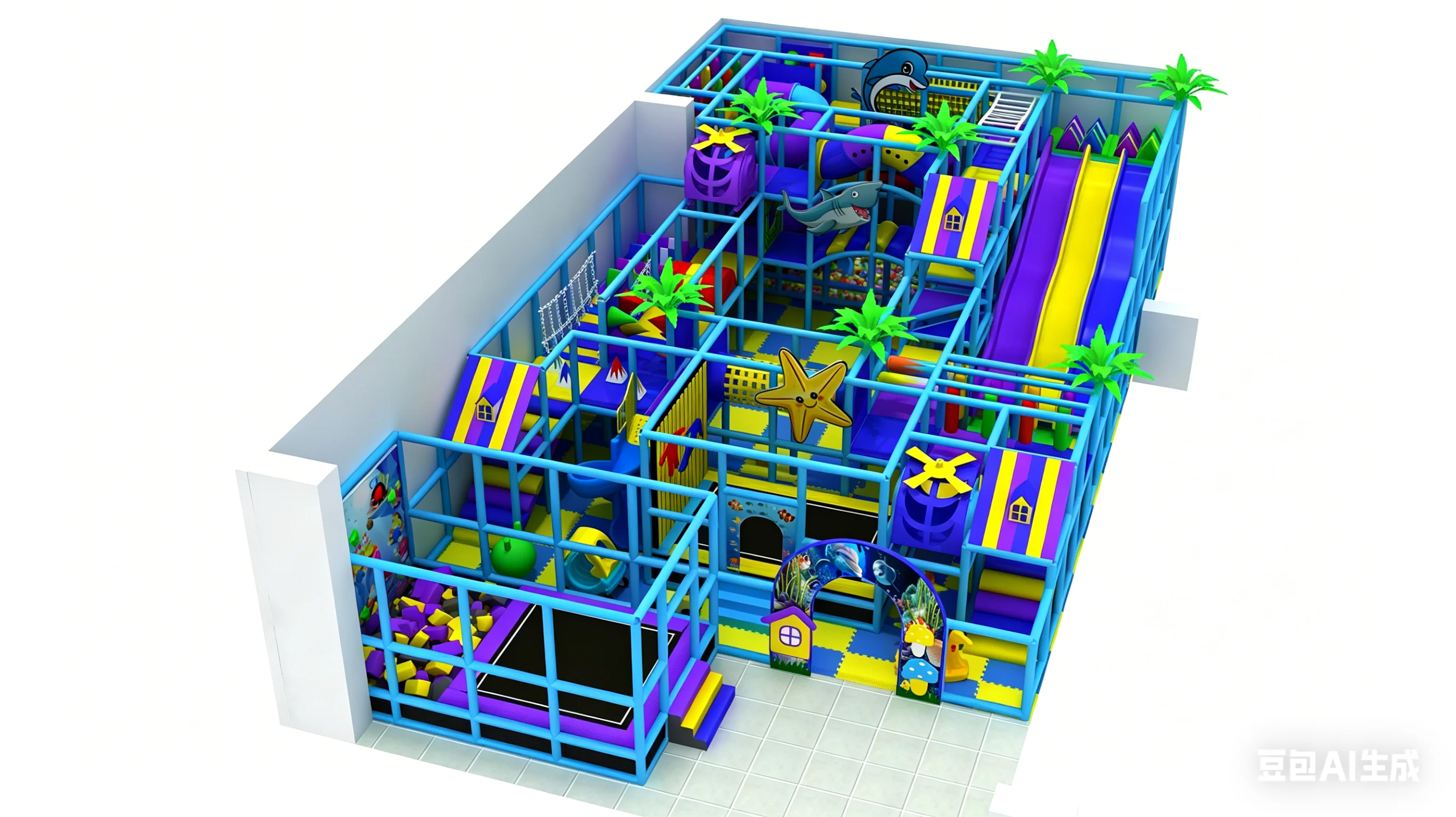 Commercial Indoor Playground Equipment for Kids CE Approved Export Quality Play Structure for Children's Fun And Exercise