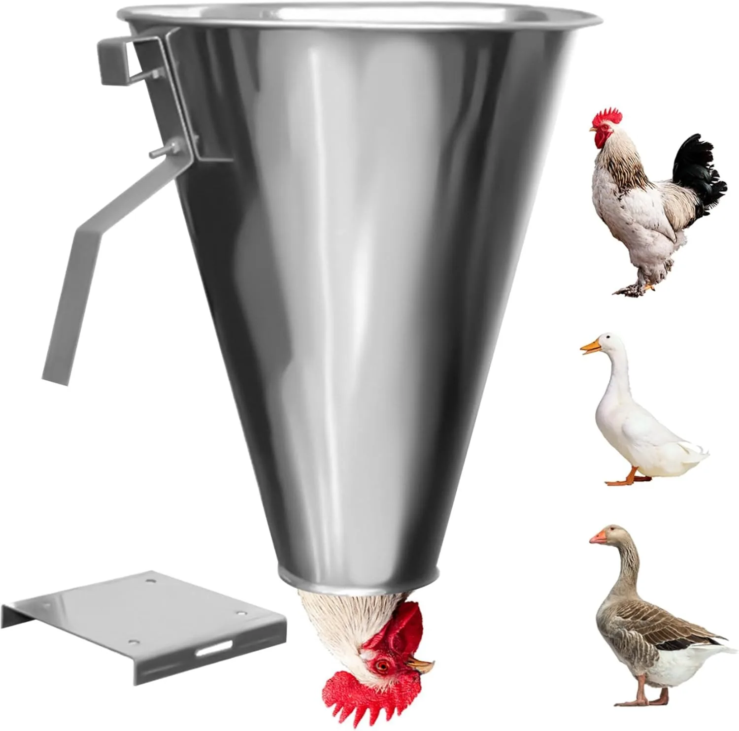 Poultry Cone Killing Poultry Duck Equipment Slaughtering Tool Slaughter Processing Blood for Quick and Easy Chicken Processing