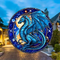 2024 Blue Flying Dragon Electrostatic Stickers Window Glass Sticker Waterproof Vinyl Decals No Adhesive Home Decoration #91
