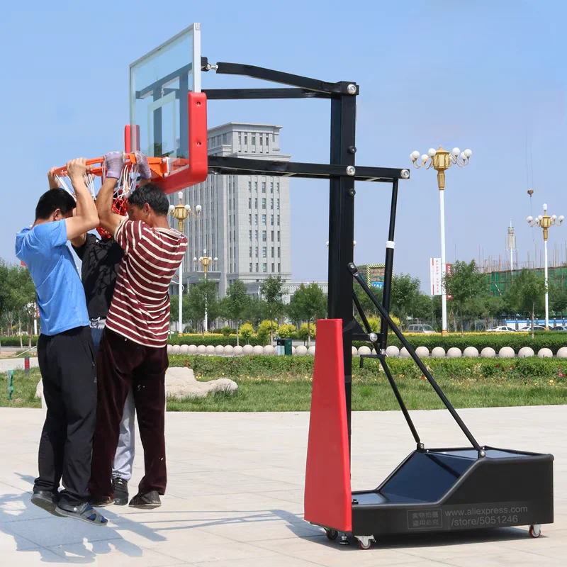 Adults Kids Basketball Stand Height Adjustable Portable Mobile Rack Frame Basket Ball Hoop Games Indoor Outdoor Sports Equipment