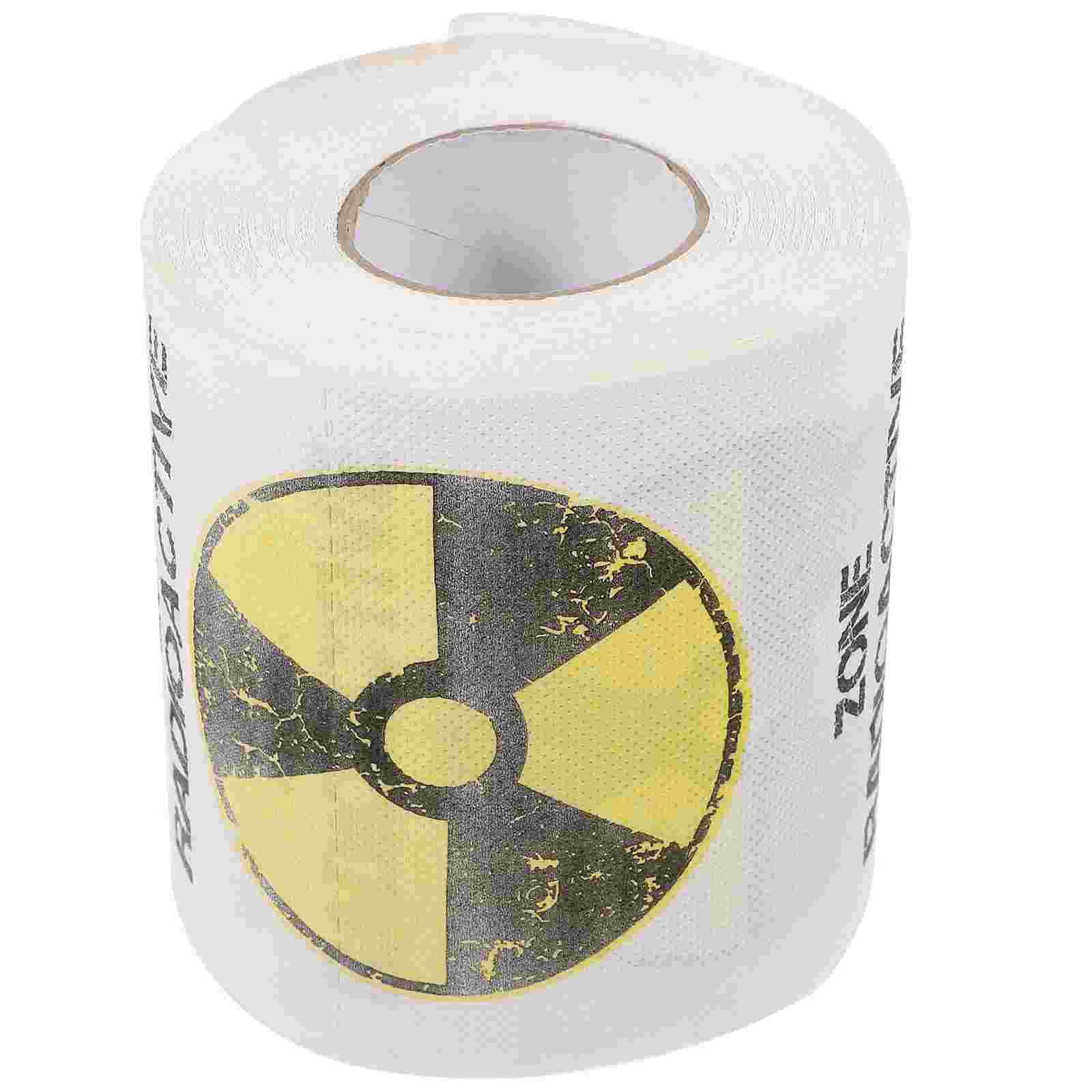 1 Roll of Fun Toilet Paper Novelty Pattern Toilet Paper Creative Printed Tissue Roll birthday paper napkins