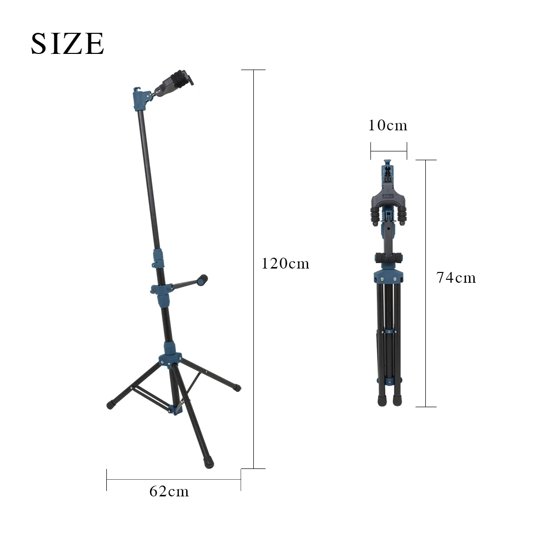 Galux Guitar Floor Stand with Auto Gravity Lock Foldable Universal Tripod Holder for Acoustic/Electric Guitar Bass & Cello