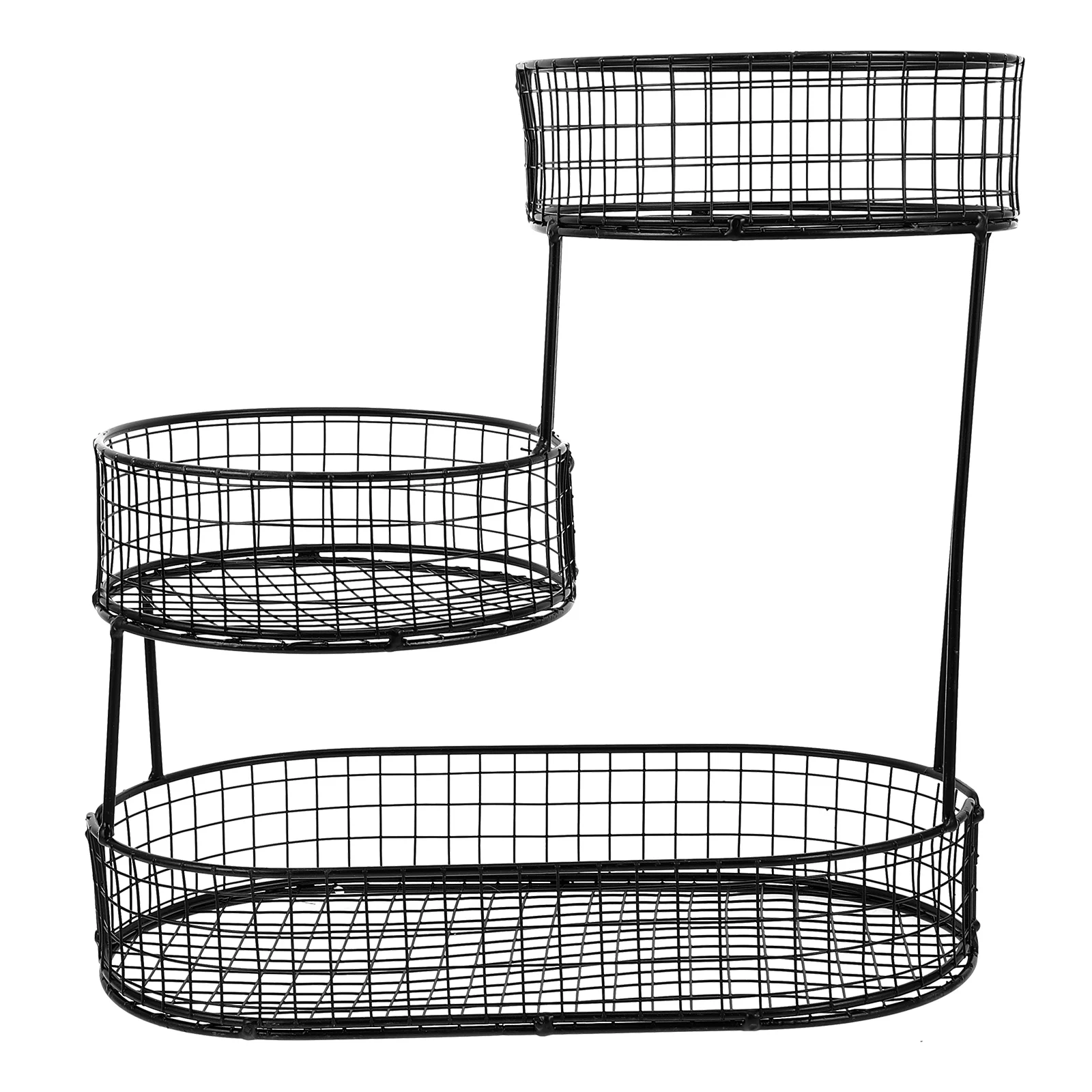 

Multifunctional Snacks Basket For Kitchen Dry Fruits Storage Rack Iron Fruit Bowl Stand Pantry Cart Space Saving Kitchen Storage