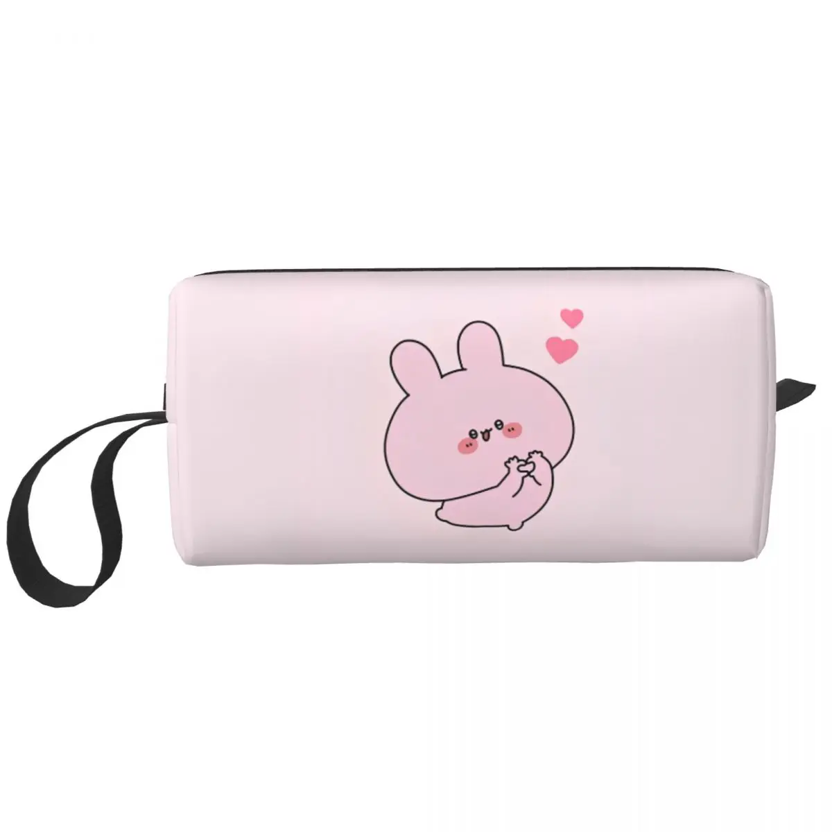 Asamimichaan Asleep Cartoon Cosmetic Bag Women Makeup Bags Kawaii Asamimi Travel Water Resistant Toiletry Bag Organizer Merch