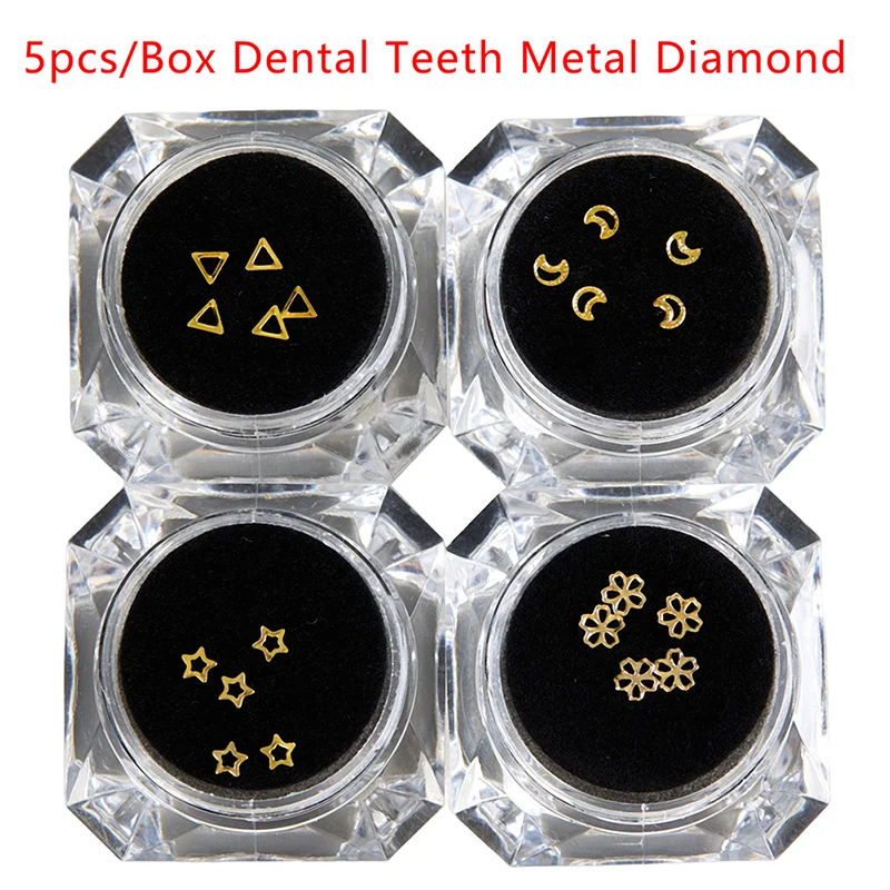 3/5pc Dental Teeth Gems Beauty Diamond Jewelry Crystal Decoration Fashion Cute Charming Tooth Ornaments Tooth Gems Bur