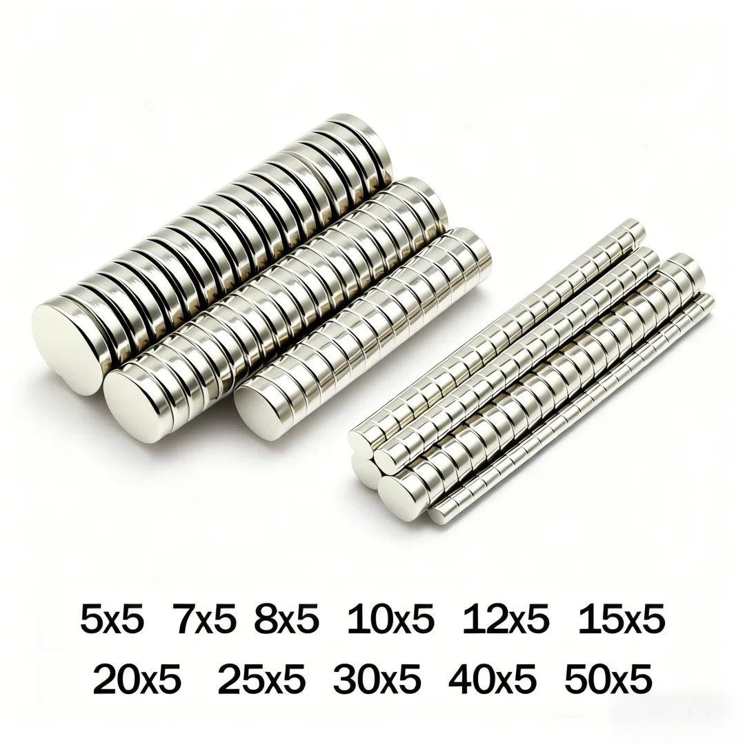 Super Strong Neodymium Magnet N35 Round Magnetic NdFeB Powerful Magnet imanes Refrigerator Magnets ﻿ 7/8/10/12/15/20/25X5MM