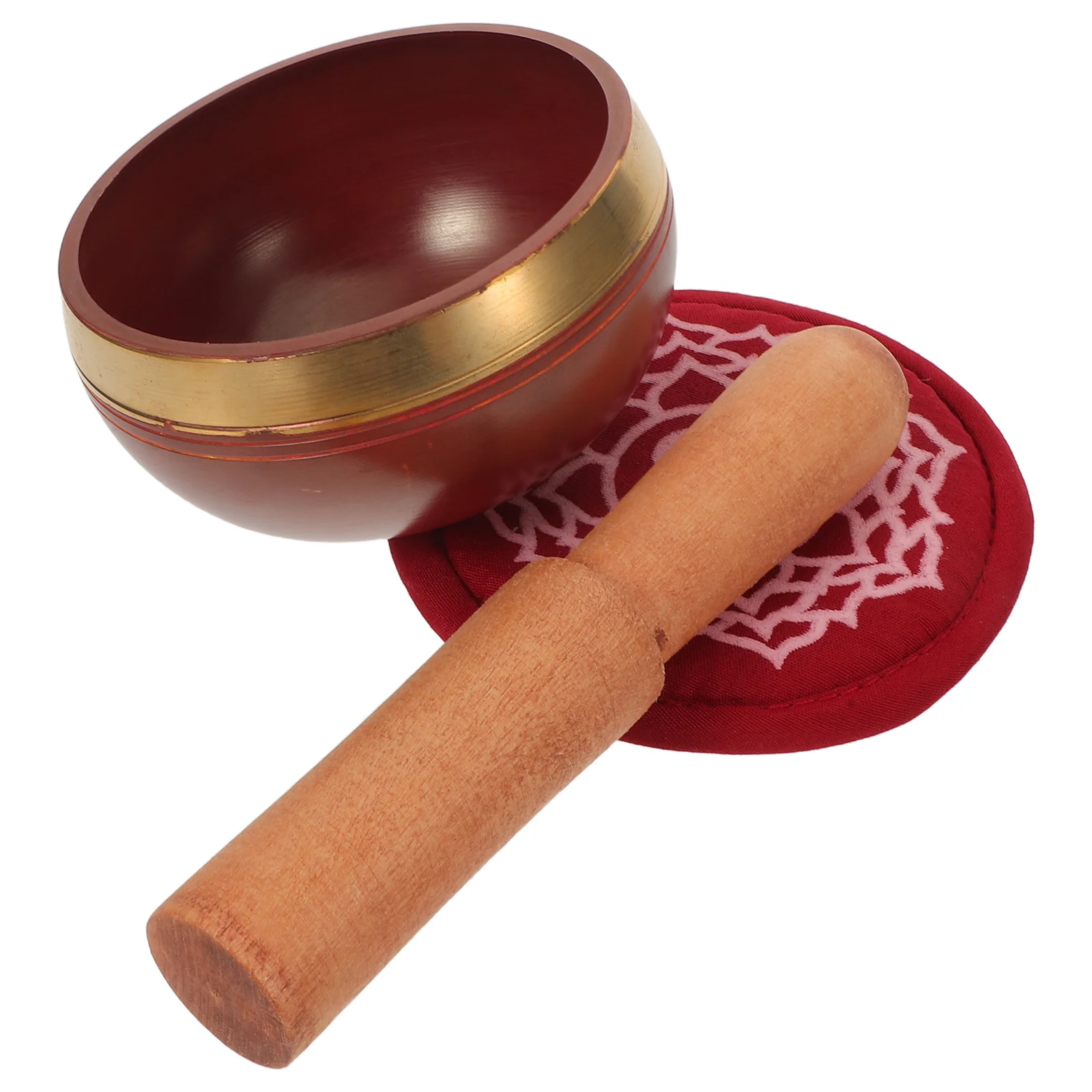 

1 Set 7 Chakra Hand-Hammered Nepal Meditation Sound For Stress Relief Multicolor Cushion Mallet Included Sound Bowls