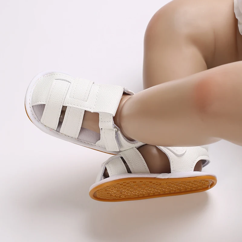 Toddler First Walker Baby Crib Newborn Baby Summer Sandals Infant Boy Girl Shoes Rubber Soft Sole Non-Slip